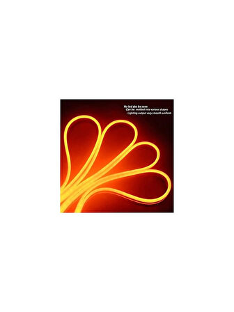 Helios 12V Neon Hortum Led 5 Metre Turuncu Işık