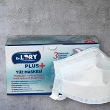 Dr.Lory Plus Cerrahi Maske Tip II R (50 Adet/Kutu) * 3 KUTU