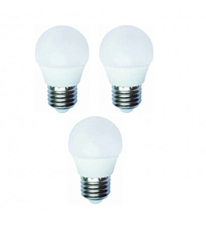 Noas 6 W Mini Top LED Ampul E27 Günışığı Renk / Gece Lambası Led 3 ADET