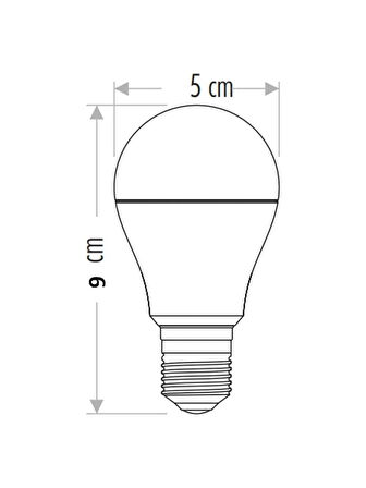 Cata 6W Edison LED Top Ampul CT-4232 Beyaz Işık ( E-27 Duy ) 5 Adet