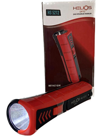 Helios HS-5212 1W Şarj Edilebilir Gemici El Feneri 6400K Beyaz Işık