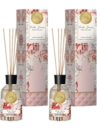 Mabel Marseılle Çubuklu Oda Parfümü 100ml Pudra Düşleri (2 Li Set)