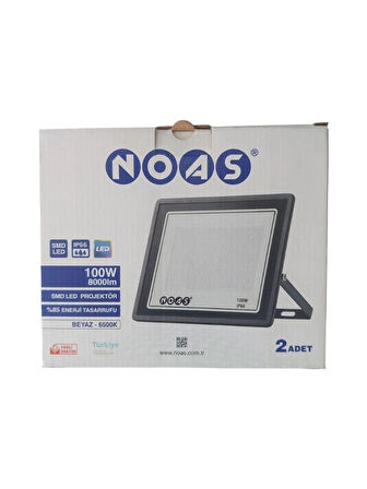 Noas Led 100 Watt Tablet Projektör Beyaz ( 2 Adet )