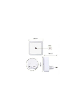 Cata CT-9500 1W Fotoselli Pembe Gece Lambası