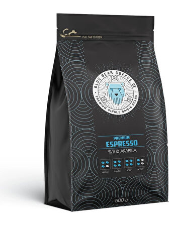 Blue Bear Coffee Kahve Espresso Öğütülmüş 500 Gr 