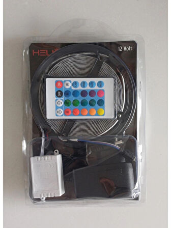 Helios 200 W RGB DIŞ MEKAN ŞERİT LED SET 5 METRE SİLİKONLU SU GEÇİRMEZ