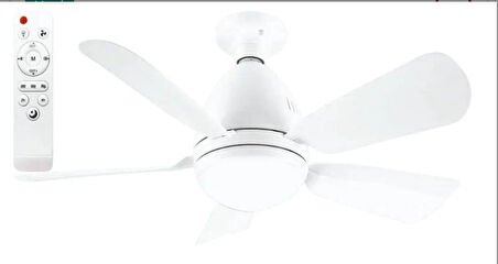 Helios HS-9301 Vega 25W 5 Pervaneli LED Işıklı Tavan Vantilatörü