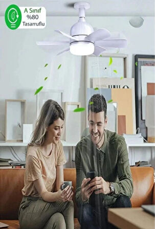 Helios HS-9301 Vega 25W 5 Pervaneli LED Işıklı Tavan Vantilatörü