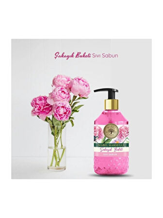 Mabel Marseille Şakayık Buket Sıvı El Sabunu 500 ml + Mavi Okyanus Sıvı El Sabunu 500 ml ( Oxy Wc Blok Hediyeli )