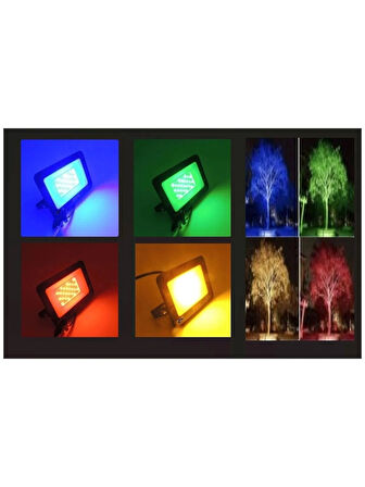 Noas 10W Ultra Slim LED Projektör Mavi Işık