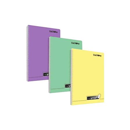 Çınar Im Smart A4 60 Yaprak Plastik Kapak Spiralli Defter Çizgili 4 Adet 