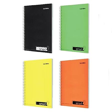 Çınar Im Smart A4 72 Yaprak Plastik Kapak Spiralli Defter 4 Çizgili+4 Kareli