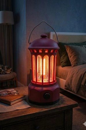 Glr L800BR Retro Tasarım Şarjlı Kamp Lambası - 250 Lümen Vintage Fener