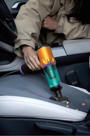 MATT MCV22 Turuncu/Mor Araç Süpürgesi - 22KPA Yüksek Vakum Gücü, 220W Fırçasız Motor