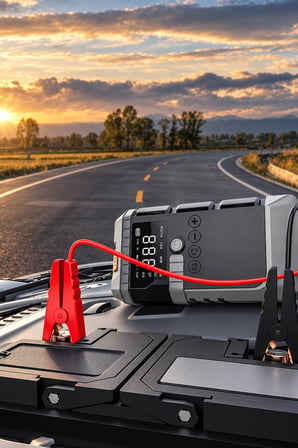Lensun LS99 19800 mAh Araç Akü Takviye Cihazı Hava Kompresörü Fenerli Powerbank