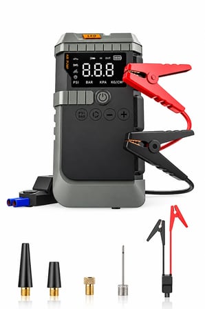 Lensun LS99 19800 mAh Araç Akü Takviye Cihazı Hava Kompresörü Fenerli Powerbank