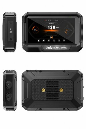 Glr T10 Motosiklet Kamera Kayıt Cihazı - Kablosuz CarPlay & Android Auto, Dual Kamera, GPS ve TPMS Desteği