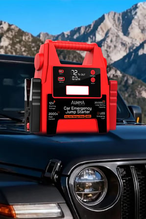 Auhma A8811 20000mAh 2000A Peak Araç Akü Takviye Cihazı & Powerbank - 12V Jump Starter