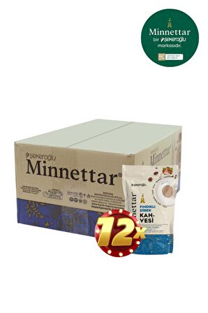 Minnettar Fındıklı Dibek Kahvesi 12 x 165 Gr ( 12 PAKET )