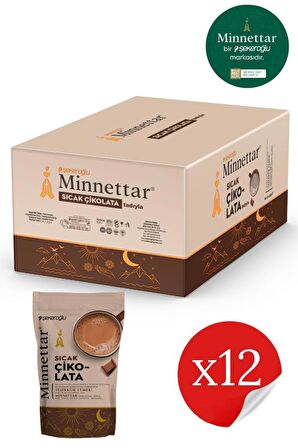 Minnettar Sıcak Çikolata 12 X 200 gr ( 12 Paket )