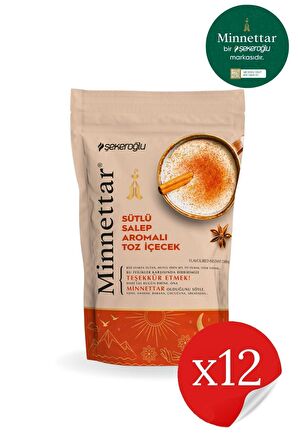 Minnettar Sütlü Salep 12 X 200 gr ( 12 Paket )