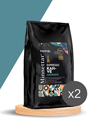 Minnettar Espresso Kahve Çekirdeği 2 X 1000 gr ( 2 Paket )