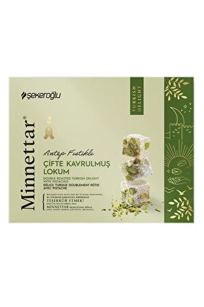 MİNNETTAR FISTIKLI ÇİFTE KAVRULMUŞ LOKUM 300g