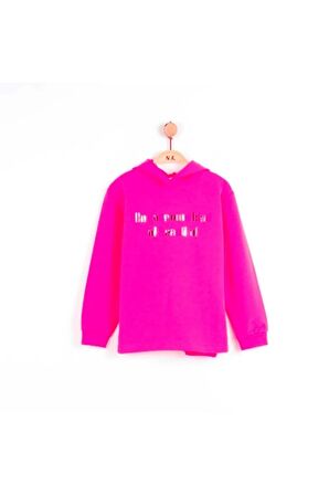 Kız Çocuk İkili Takım Simli City Fuşya Glance  