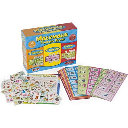 Matematik Tombala Eğitim Oyunu - Diytoy 9239 Eğitici Matematik