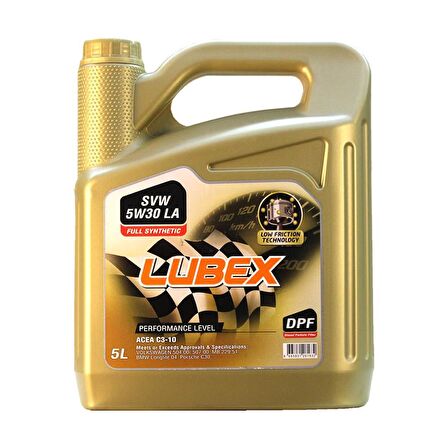 Lubex Primus SVW-LA 5W-30 5 Lt Tam Sentetik DPF Motor Yağı