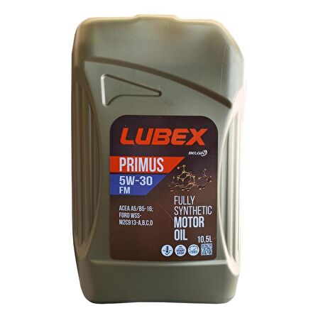 Lubex Primus FM 5W-30 10.5 Lt Tam Sentetik Motor Yağı