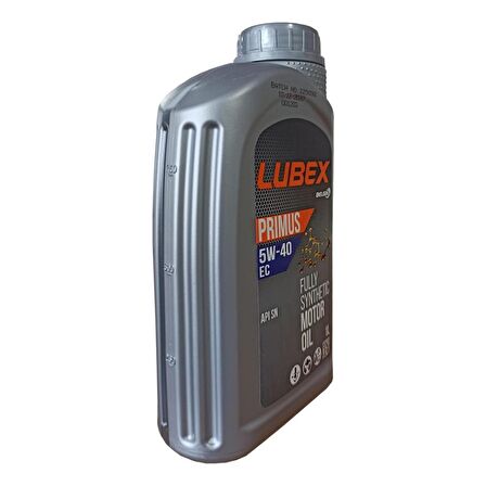 Lubex Primus EC 5W-40 1 Lt Tam Sentetik Motor Yağı
