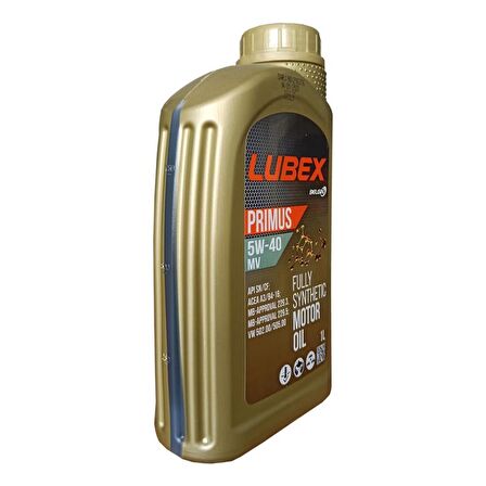 Lubex Primus MV 5W-40 1 Lt Tam Sentetik Motor Yağı