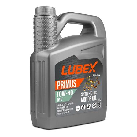 Lubex Primus MV 10W-40 4 Lt Sentetik Motor Yağı