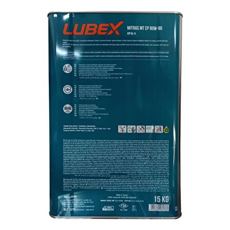 Lubex Mitras MT EP 80W-90 15 Kg Manuel Şanzıman Yağı