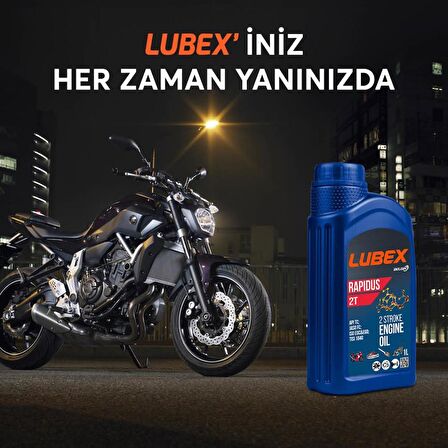 Lubex Rapidus 2T 1 Lt 2 Zamanlı Motosiklet Yağı