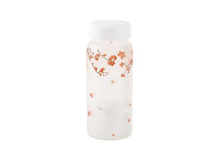 TANTİTONİ SAKURA DESENLİ BUZLU CAMLI BOROSİLİKAT ŞİŞE 280ML