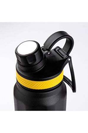 HENG SİYAH ÇİFT KATMANLI TERMOS 700ML