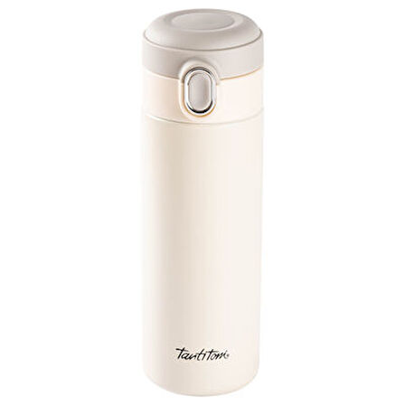 Tantitoni Krem Paslanmaz Çelik Termos 400ml (BOMB 8003-400-B)