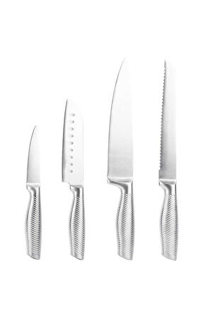 Tantitoni 4 Parça Paslanmaz Çelik Bıçak Seti (SOFT BCK23002SET4PÇ)