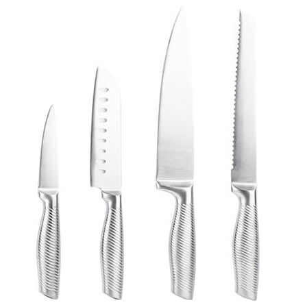 Tantitoni 4 Parça Paslanmaz Çelik Bıçak Seti (SOFT BCK23002SET4PÇ)