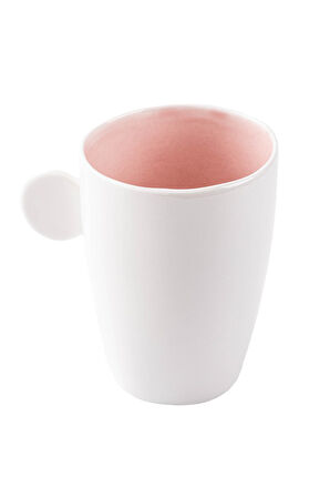 Tantitoni Round Pembe Porselen İkili Kupa Seti 220ml (8695835416151)