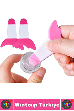 Kompakt Makyaj Hatası Önleyen Maskara Eyeliner Kolaylaştıran Yumuşak Silikon Göz Makyajı Yardımcısı