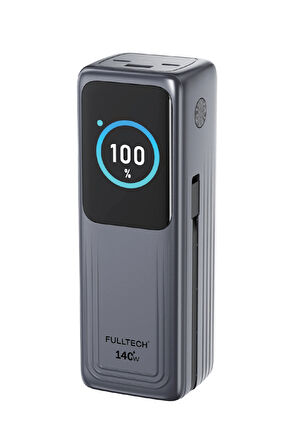 Fullech FP34 140W Süper Hızlı Powerbank | 30000mAh Yüksek Kapasiteli | PD & QC 3.0 Destekli Akıllı Ekranlı Taşınabilir Şarj Cihazı