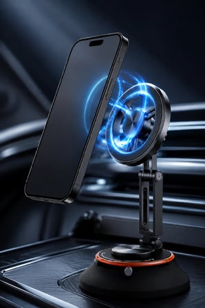 Hepu HP-AA01 Güçlü Manyetik Katlanabilir 360 Döner Torpido Üstü Araç İçi Telefon Tutucu