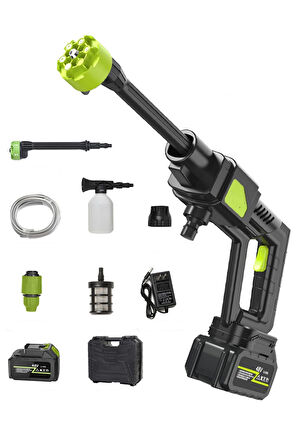 Leerfei 8100 Şarjlı Akülü Araba Yıkama Makinesi | 3.0Mpa Yüksek Basınçlı Taşınabilir Oto Yıkama Tabancası