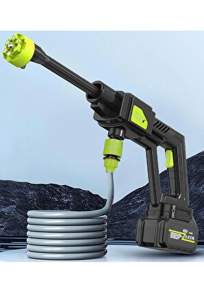 Leerfei 8100 Şarjlı Akülü Araba Yıkama Makinesi | 3.0Mpa Yüksek Basınçlı Taşınabilir Oto Yıkama Tabancası