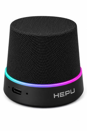Hepu HP-MS01G Siyah Manyetik Telefon Tutuculu Kablosuz Bluetooth Hoparlör TWS Destekli