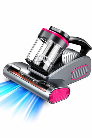 Glr G-163 100W Şarjlı Anti-Mite Süpürge UV Işıklı Akarlar Toz Akarı Yatak Koltuk Süpürgesi