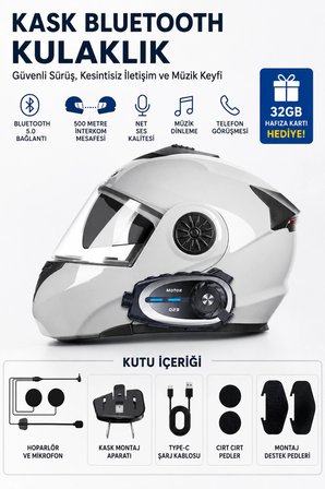 Seyu Q29 Kameralı Motosiklet Intercom Kulaklık Full HD 1080P Sürüş Kayıt Kamerası Kask Interkom Seti